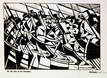 On the Way to the Trenches, Illustration from 